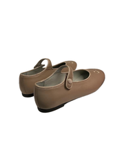Luccini J291 Taupe Leather Snap Mary Jane
