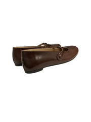 Luccini 9122 Brown Leather Low T- Strap