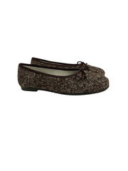 Luccini J199 Brown Tweed Multi Ballet Flats