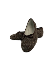 Luccini J199 Brown Tweed Multi Ballet Flats