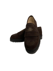Luccini 9118 Brown Suede Fringe Loafer