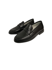 Luccini J294 Black Leather Loafer