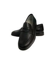 Luccini J294 Black Leather Loafer