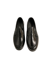 LMDI Covelo Diamond Black Leather Penny Loafer