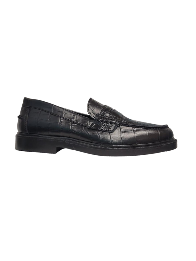 Blublonc Helga Crock Leather Sport Loafer