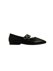 Brunella 536 black Double Buckle Mary Jane