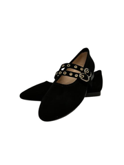 Brunella 536 black Double Buckle Mary Jane