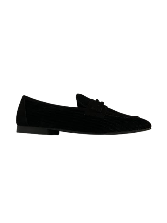 Brunella CAM Black Corduroy Penny Loafer