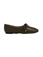 Brunella 394 Green Leather Ballet Flats