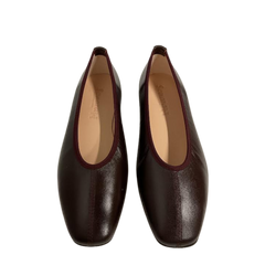 Sonara 4343 Leather Topstitch Ballet Flats
