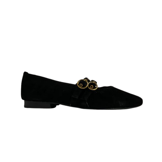 Ralph Migel Reina Black Leather T-Strap Shoe
