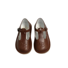 Luccini JP003 Camel Leather T-Strap