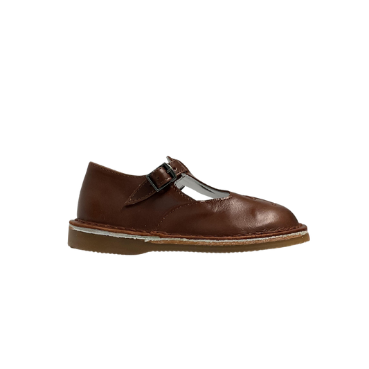 Luccini JP003 Camel Leather T-Strap