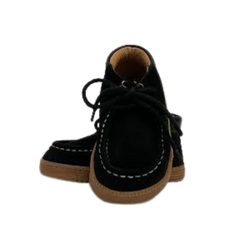 LMDI SF4537 Black Suede Topstitch Bootie