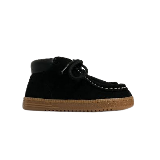 LMDI SF4537 Black Suede Topstitch Bootie