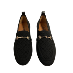 Pretty Posh 19361 Black Knit Loafer