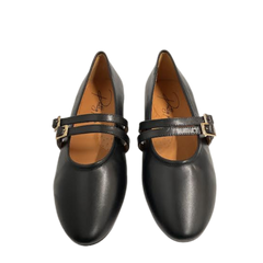 Pretty Posh 2544 Leather Double Strap Mary Jane