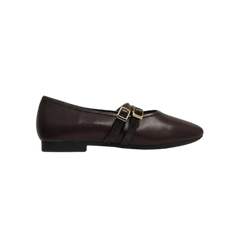 Pretty Posh 2544 Leather Double Strap Mary Jane