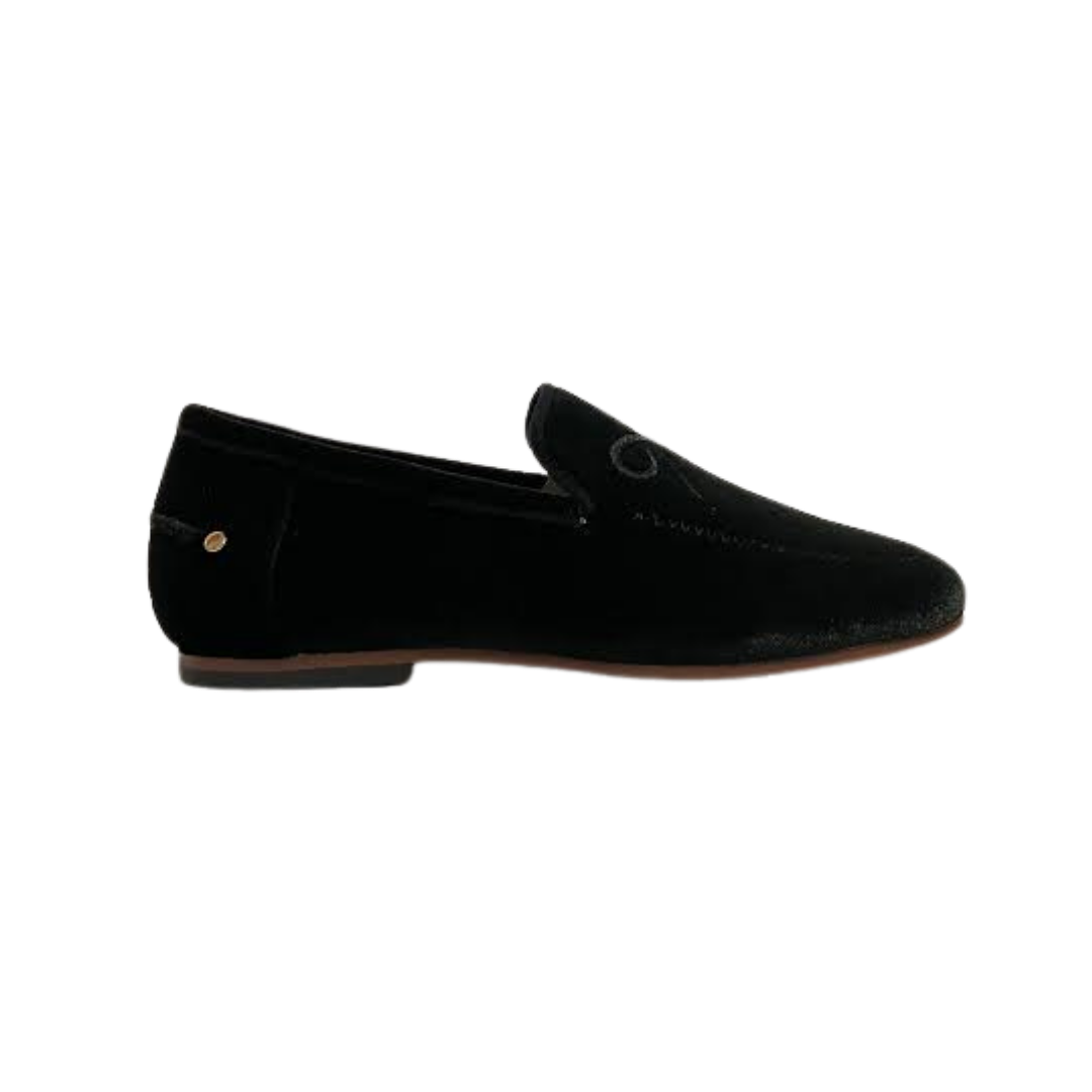 Pretty Posh 193680 Black Velvet Smoking Shoe