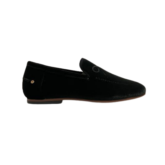 Pretty Posh 193680 Black Velvet Smoking Shoe