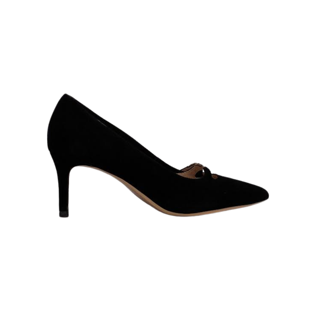 Viviamos Deena Black Med Heel
