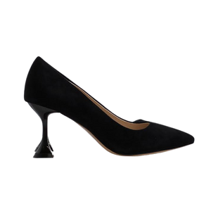 Viviamos Baxter Black Suede Med Heel