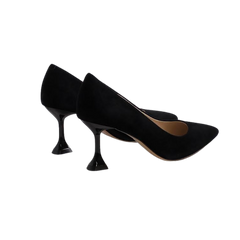 Viviamos Baxter Black Suede Med Heel