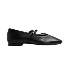Menina Step Black Strap Ballet Flat