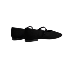Menina Step Black Strap Ballet Flat