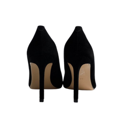 Viviamos Riya Black Suede High Heels