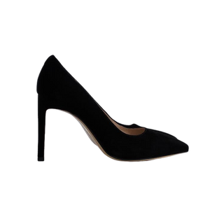 Viviamos Riya Black Suede High Heels