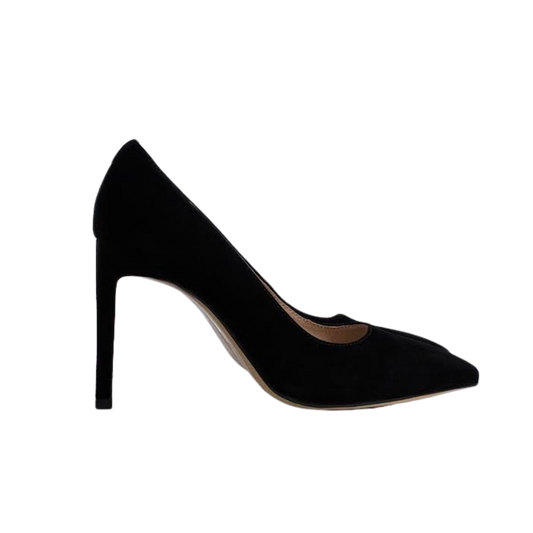 Viviamos Riya Black Suede High Heels