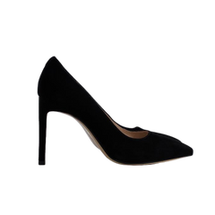 Viviamos Riya Black Suede High Heels