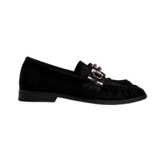 Patrizia Ineshara Black Suede Penny Loafer
