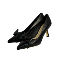 Melyann Jalla-B Bow Leather Med Heel