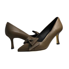 Melyann Jalla-B Bow Leather Med Heel