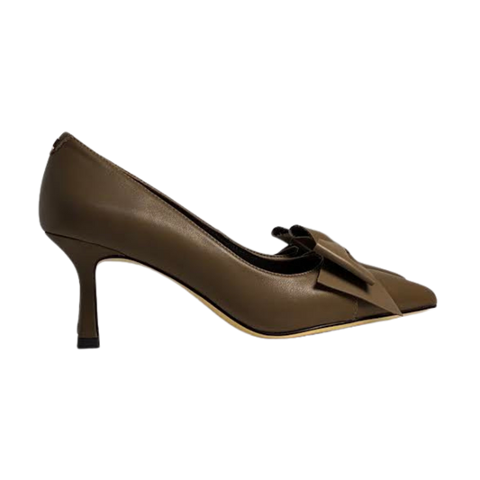 Melyann Jalla-B Bow Leather Med Heel