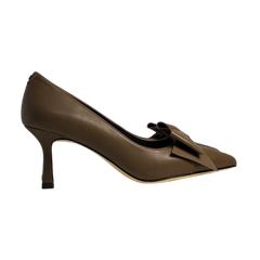 Melyann Jalla-B Bow Leather Med Heel