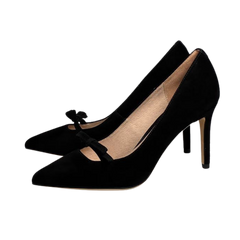 Viviamos Selma Ladies Black Suede High Heel