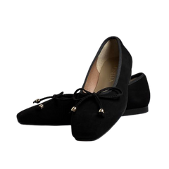 Brunella 700 Black Suede Ballet Flats