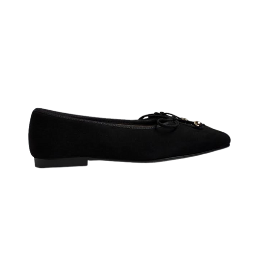 Brunella 700 Black Suede Ballet Flats
