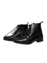 Atlanta Mocassin 11N Black Leather Bootie