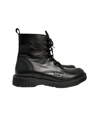 Atlanta Mocassin 001 Black Leather Bootie