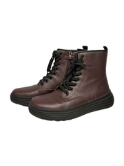 Geox Phaolae Burgundy Leather Bootie