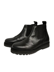 Luccini Ramada Black Leather Bootie
