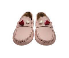 Fascani 25816 Pink Gum Loafer with Hearts