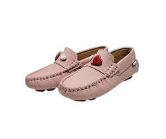 Fascani 25816 Pink Gum Loafer with Hearts