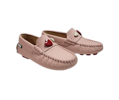 Fascani 25816 Pink Gum Loafer with Hearts