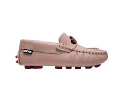 Fascani 25816 Pink Gum Loafer with Hearts