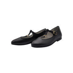 Luccini Beauty Children's Black T-Strap